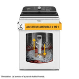 5.2???5.3 Cu. Ft. Whirlpool?? Top Load Washer with Removable Agitator - (WTW6157PW) - WHIRLPOOL