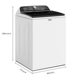 5.2???5.3 Cu. Ft. Whirlpool?? Top Load Washer with Removable Agitator - (WTW6157PW) - WHIRLPOOL