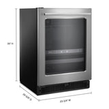 24-inch Wide Undercounter Beverage Center with Towel Bar Handle- 5.2 cu. ft. - (WUB35X24HZ)