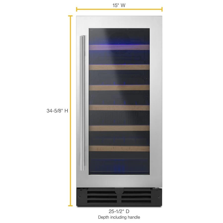 15" Undercounter Wine Center with Towel Handle Bar - (WUW35X15DS) - WHIRLPOOL