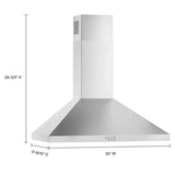 ENERGY STAR?? Certified 30" Chimney Wall Mount Range Hood - (WVW73UC0LS)