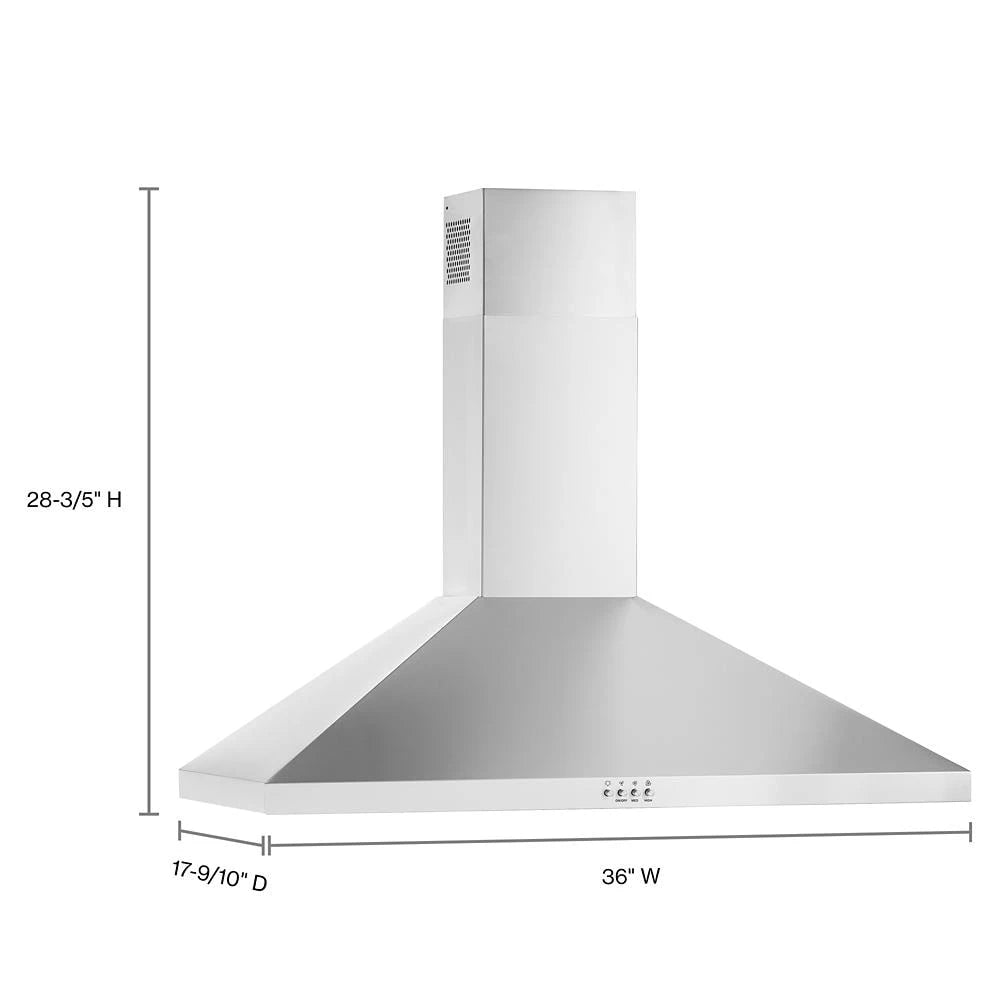 ENERGY STAR?? Certified 36" Chimney Wall Mount Range Hood - (WVW73UC6LS)