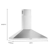 ENERGY STAR?? Certified 36" Chimney Wall Mount Range Hood - (WVW73UC6LS)
