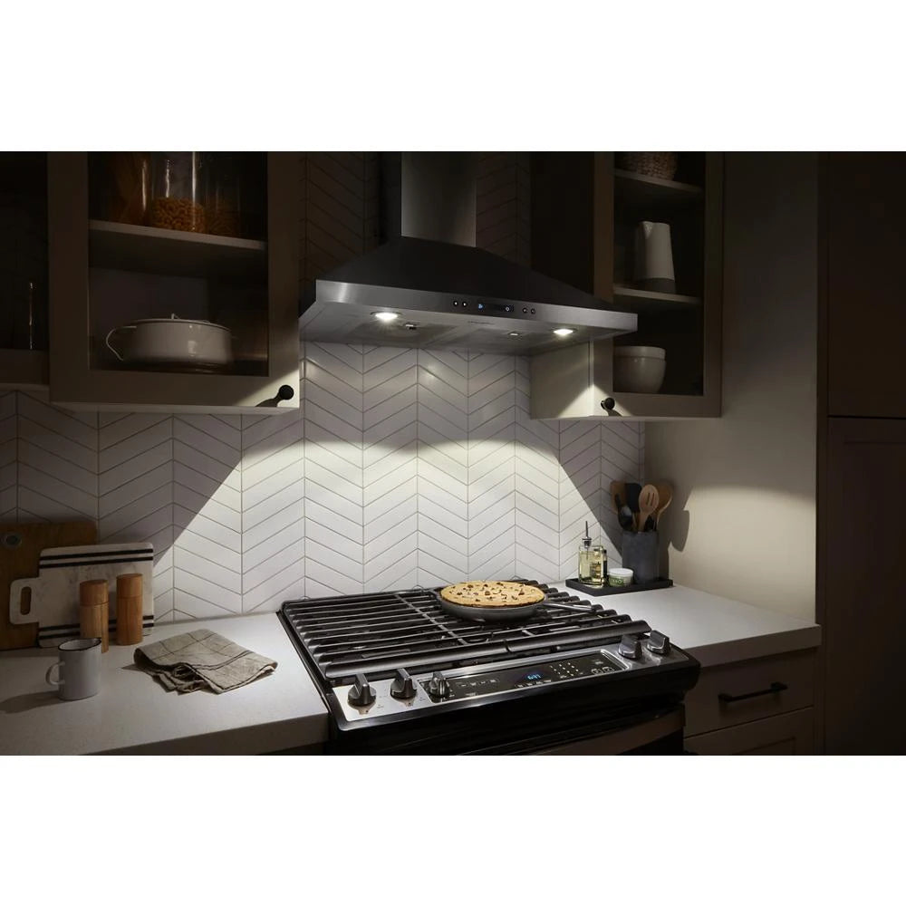 30" Chimney Wall Mount Range Hood with Dishwasher-Safe Grease Filters - (WVW93UC0LS)