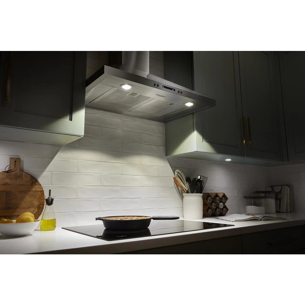 30" Chimney Wall Mount Range Hood with Dishwasher-Safe Grease Filters - (WVW93UC0LS)