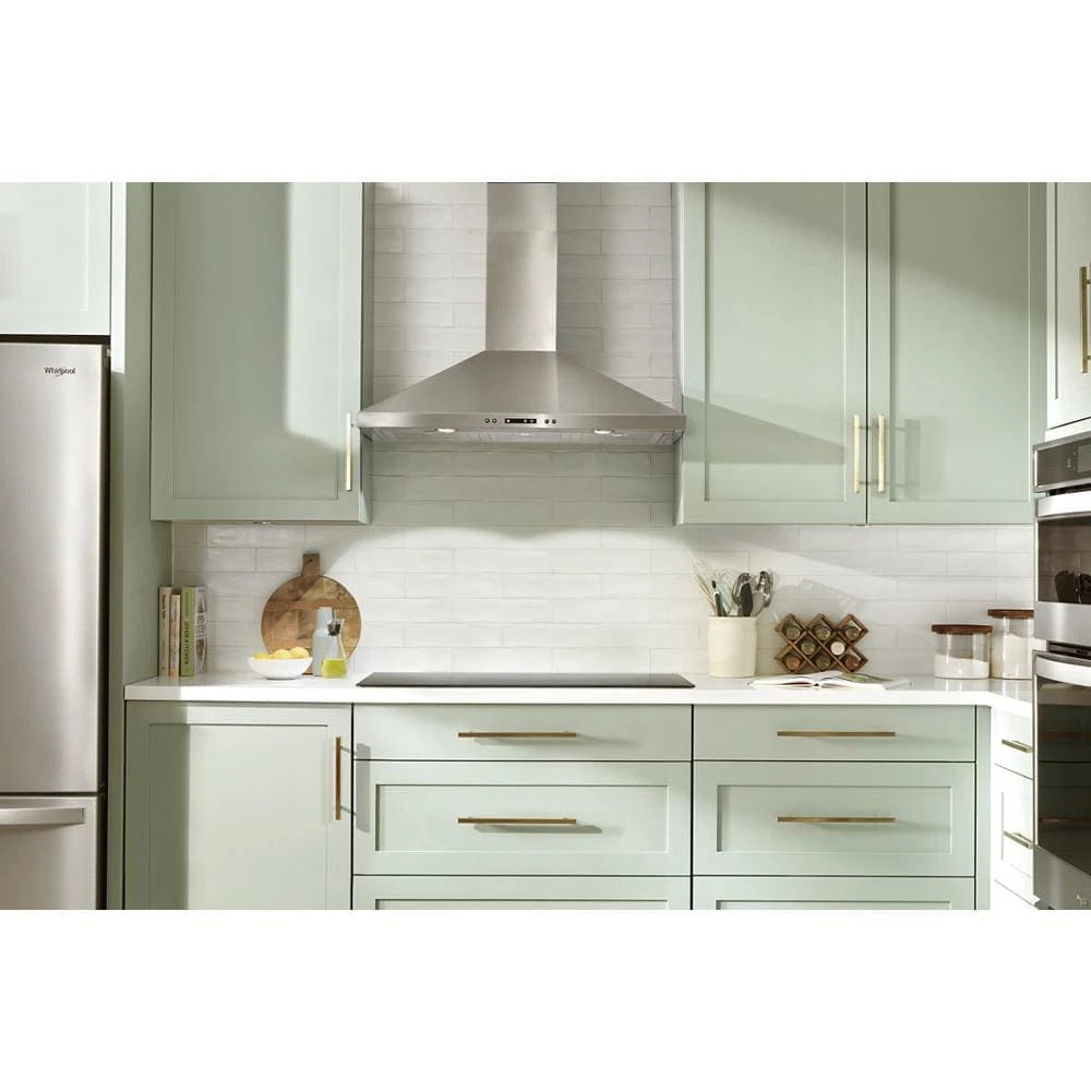 36" Chimney Wall Mount Range Hood with Dishwasher-Safe Grease Filters - (WVW93UC6LS)