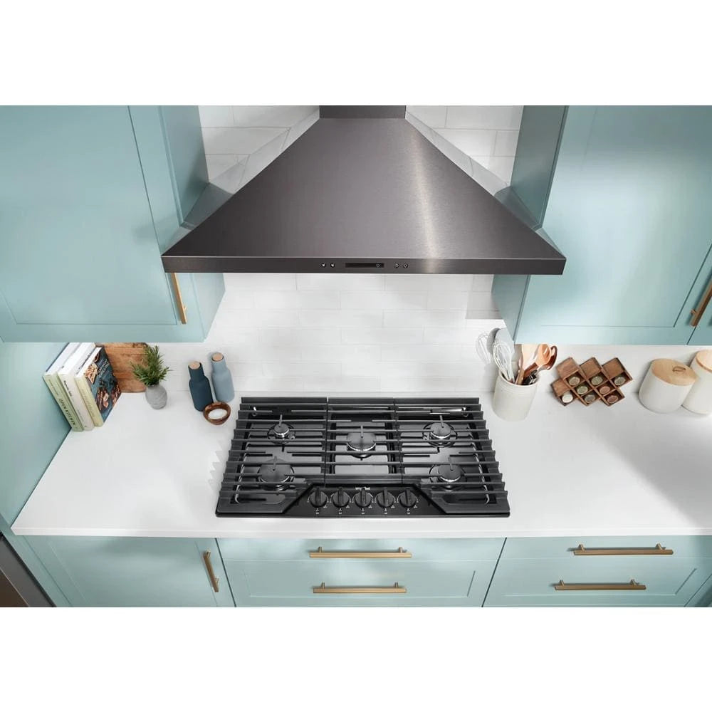36" Chimney Wall Mount Range Hood with Dishwasher-Safe Grease Filters - (WVW93UC6LV)