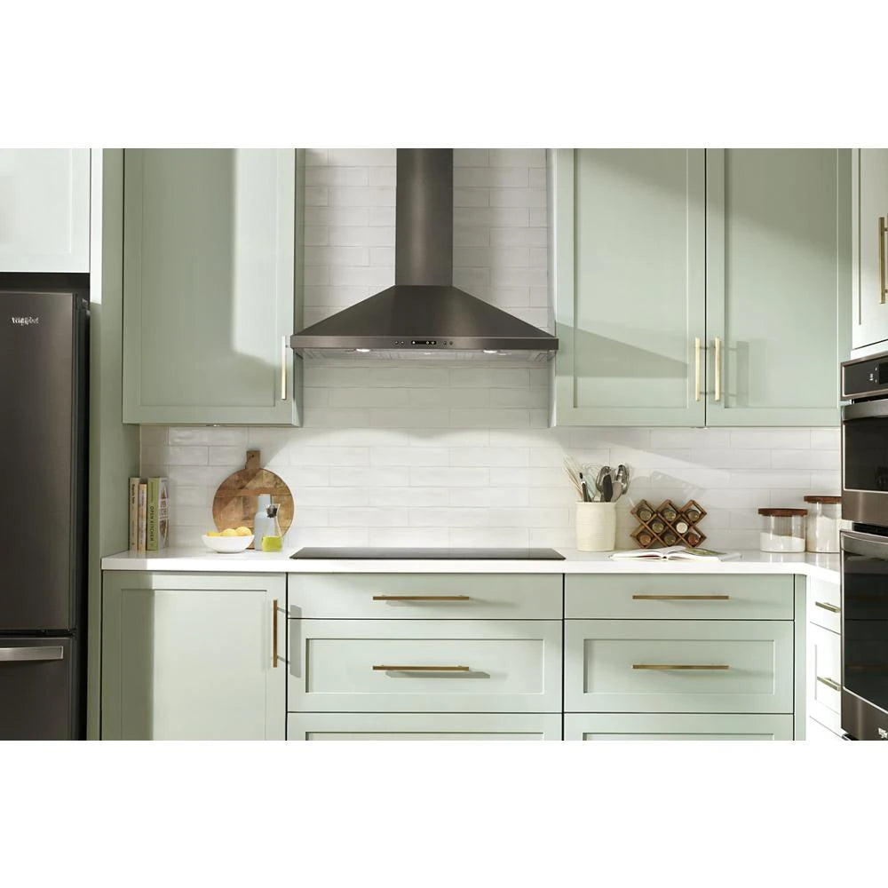 36" Chimney Wall Mount Range Hood with Dishwasher-Safe Grease Filters - (WVW93UC6LV)