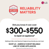 LG WM5800HAA front load washer angled view