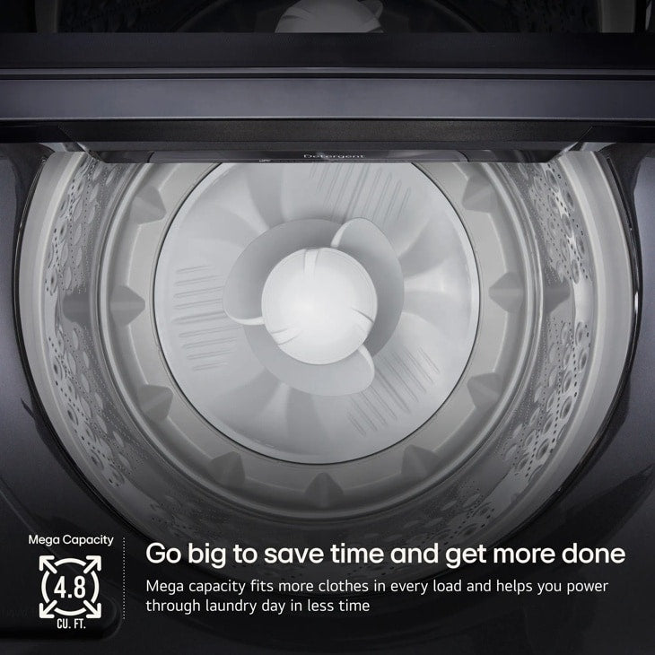 LG WT8205CL Top Load Washer 4.8 cu. ft. mega capacity drum