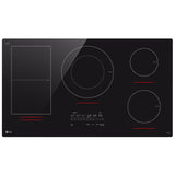 LG CBIH3617BE 36 in. 5-Burner Smart Induction Cooktop with UltraHeat 5.0kW Element, Simmer Burner & Power Burner - Black