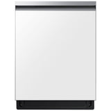 Samsung DW80CB545012 Bespoke 24 in. Top Control Smart Dishwasher with 46 dBa Sound Level, 3rd-Rack, AutoRelease & Pocket - White Glass