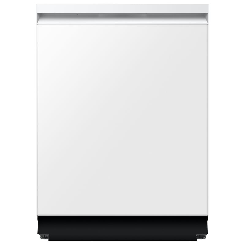 Samsung DW90F89T0U12 Bespoke 24 in. Top Control Smart Dishwasher with 38 dBA Sound Level, 3rd-Rack, Smart Dry with AutoRelease Door & Pocket Handle - White Glass