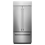 KitchenAid 36 in. 20.8 cu. ft. Built-In Counter Depth French Door Refrigerator with Ice Maker - Stainless Steel
