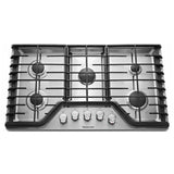 KitchenAid KCGS350ESS 30" Gas Cooktop 5 Sealed Burners Continuous Grates Stainless Steel