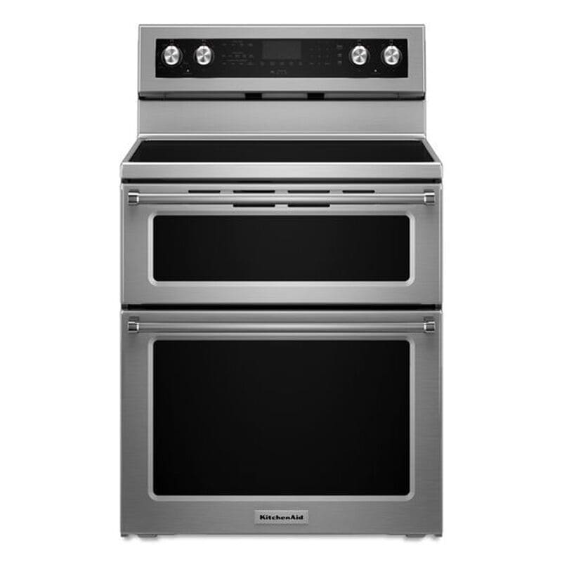 KitchenAid KFED500ESS 30" 6.7 cu. ft. Freestanding Double Oven Electric Range in Stainless Steel