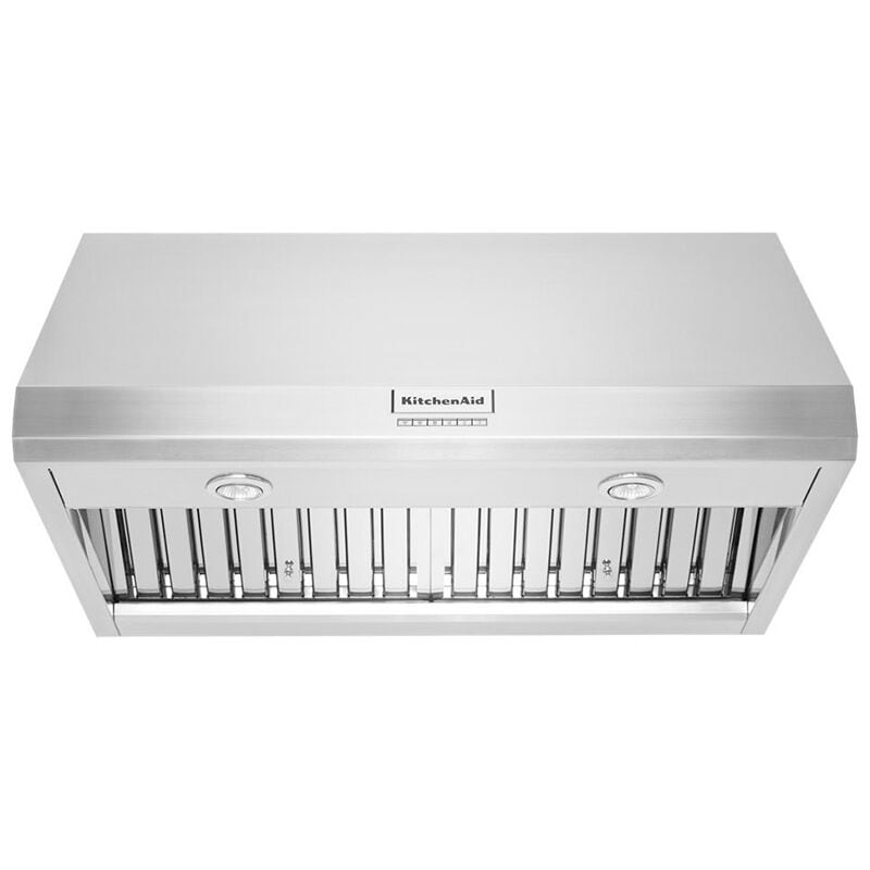 KitchenAid 36 in. Ducted Canopy Pro Style Style Range Hood with 4 Fan Speeds & 2 LED Lights - Stainless Steel