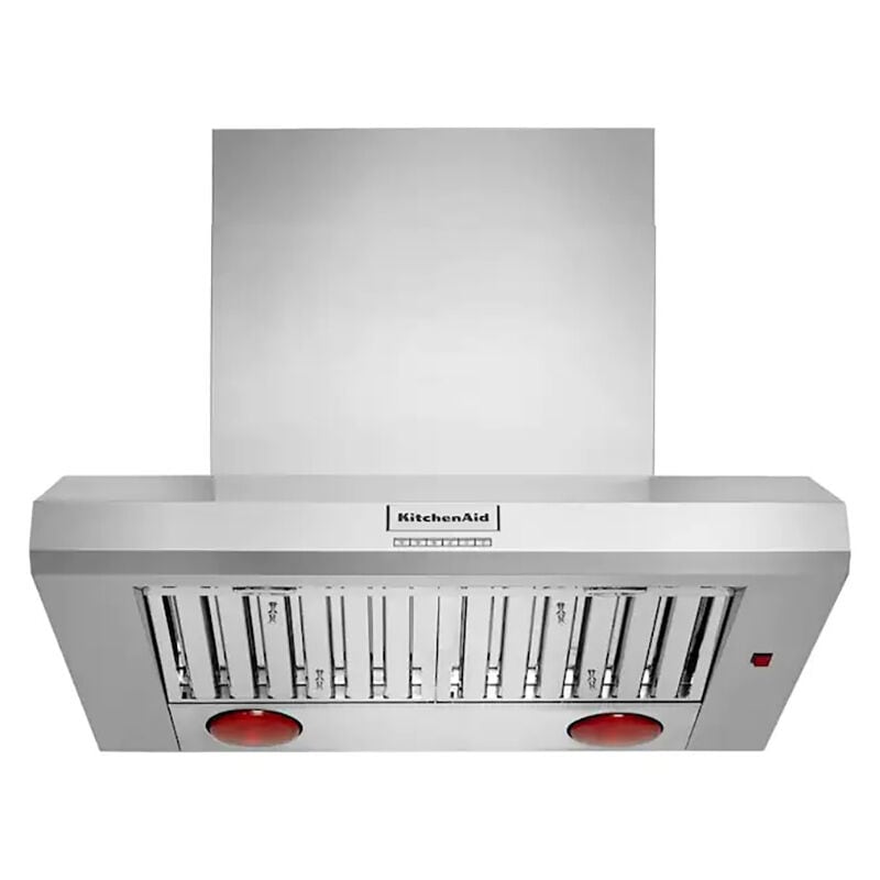 KitchenAid 36 in. Ducted Canopy Pro Style Style Range Hood with 4 Fan Speeds & 2 LED Lights - Stainless Steel