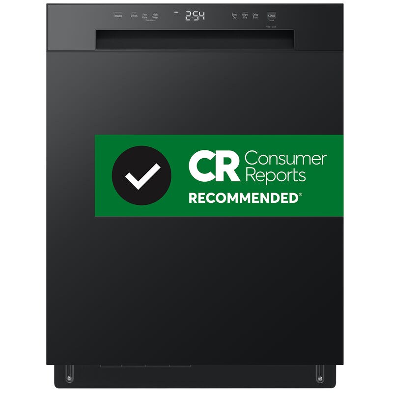 LG LDFC2423B 24 in. Front Control Dishwasher with 52 dBa Sound Level, Dynamic Dry & Pocket - Black