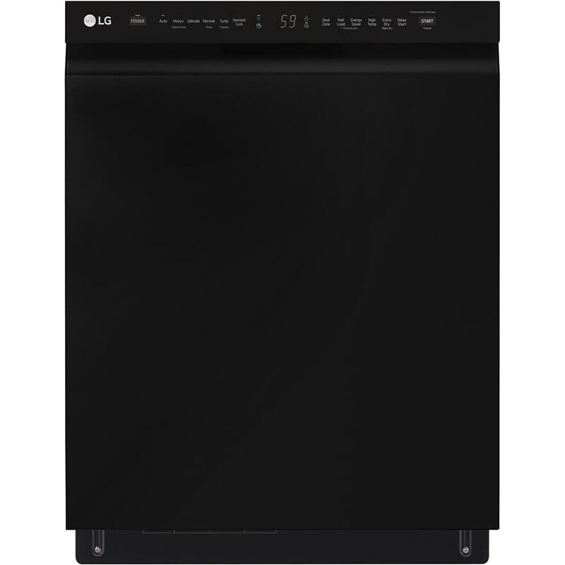 LG LDFN4542B 24 in. Front Control Dishwasher with 48 dBa Sound Level, 3rd-Rack, Dynamic Dry & Pocket - Black