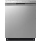 LG LDFN4542S 24 in. Front Control Dishwasher with 48 dBa Sound Level, 3rd-Rack, Dynamic Dry & Pocket - PrintProof Stainless Steel