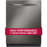 LG LDTH7972D 24 in. Top Control Smart Dishwasher with 42 dBa Sound Level & 3rd-Rack - Black Stainless