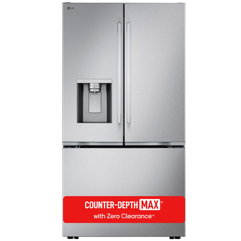 LG LF24Z6530S 36 in. 23.7 cu. ft. Smart Counter Depth French Door Refrigerator with Ice & Water Dispenser - PrintProof Stainless Steel