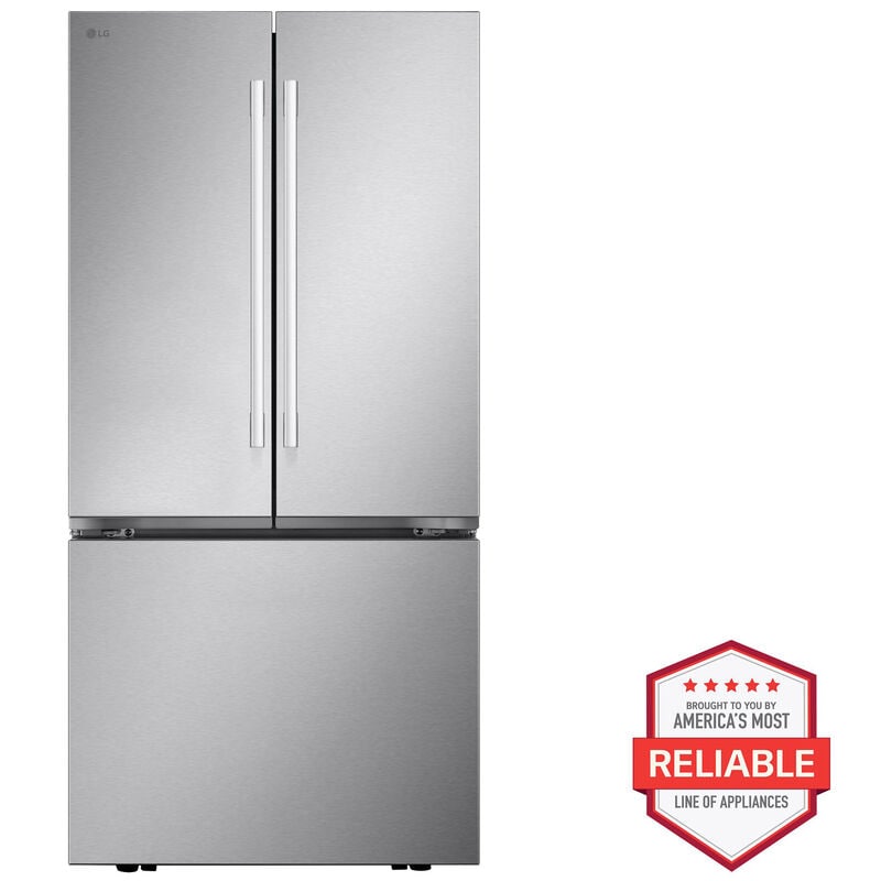 LG LF25H6200S 33 in. 25.1 cu. ft. Smart French Door Refrigerator with Ice Maker - PrintProof Stainless Steel