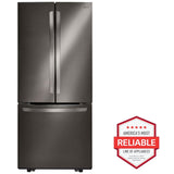 LG LFCS22520D 30 in. 21.8 cu. ft. French Door Refrigerator with Ice Maker - Black Stainless