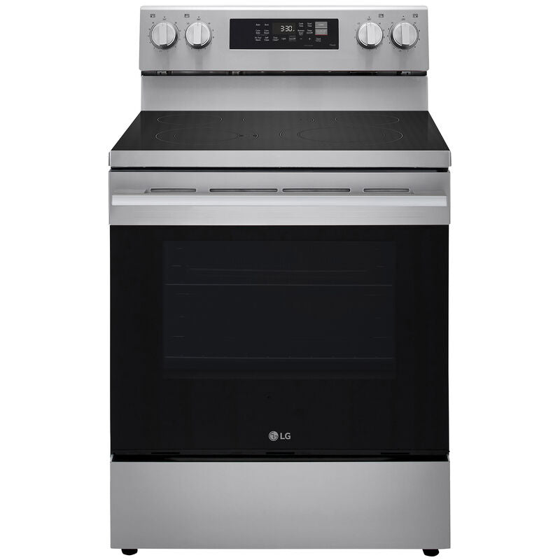 LG LREN6323YE 30 in. 6.3 cu. ft. Smart Air-Fry True European Convection Electric Range with Radiant Burners Stainless Steel