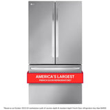 LG LRFLC2706S 36 in. 26.5 cu. ft. Smart Counter Depth French Door Refrigerator with Internal Water Dispenser - Stainless Steel