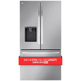 LG LRFXC2606S 36 in. 25.5 cu. ft. Smart Counter Depth French Door Refrigerator with Ice & Water Dispenser - PrintProof Stainless Steel