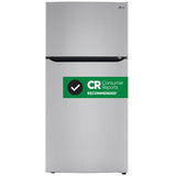 LG LRTLS2403S 33 in. 23.8 cu. ft. Top Freezer Refrigerator with Internal Water Dispenser - Stainless Steel