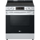LG LSEL6331F 30 in. 6.3 cu. ft. Smart Slide-In Electric Range with Radiant Burners - PrintProof Stainless Steel