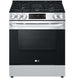 LG LSGL5831F 30 in. 5.8 cu. ft. Smart Slide-In Gas Range with 5 Sealed Burners - PrintProof Stainless Steel