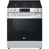 LG LSGL5831F 30 in. 5.8 cu. ft. Smart Slide-In Gas Range with 5 Sealed Burners - PrintProof Stainless Steel