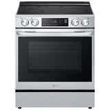 LG LSIL6334FE 30 in. 6.3 cu. ft. Smart Air Fry True European Convection Slide-In Electric Range with 4 Induction Burners - PrintProof Stainless Steel