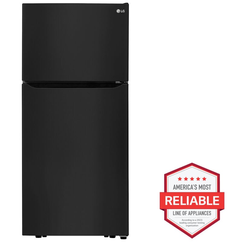 LG LTCS20020B 30 in. 20.2 cu. ft. Top Freezer Refrigerator - Black