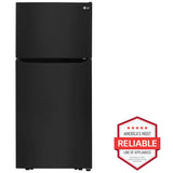 LG LTCS20020B 30 in. 20.2 cu. ft. Top Freezer Refrigerator - Black