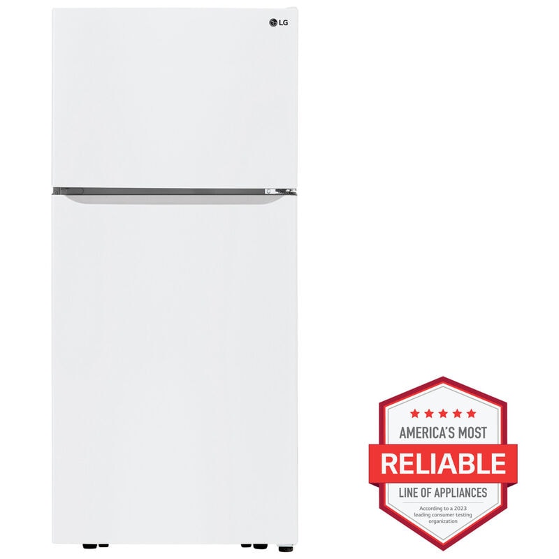 LG LTCS20020W 30 in. 20.2 cu. ft. Top Freezer Refrigerator - White