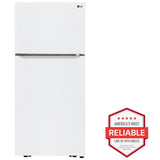 LG LTCS20020W 30 in. 20.2 cu. ft. Top Freezer Refrigerator - White