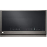 LG MVEL2137D 30 in. 2.1 cu. ft. 1050W Smart Over-the-Range Microwave with 400 CFM & Sensor Cooking - PrintProof Black Stainless Steel
