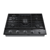 Samsung NA30N6555TG 30 in. 5-Burner Smart Natural Gas Cooktop with Griddle, Simmer Burner & Power Burner - Black Stainless