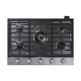 Samsung NA30N6555TS 30 in. 5-Burner Smart Natural Gas Cooktop with Griddle, Simmer Burner & Power Burner - Stainless Steel