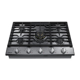 Samsung NA30N7755TS 30 in. 5-Burner Smart Natural Gas Cooktop with Griddle, Simmer Burner & Power Burner - Stainless Steel