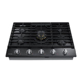 Samsung NA36N7755TG 36 in. 5-Burner Smart Natural Gas Cooktop with Griddle, Simmer Burner & Power Burner - Black Stainless