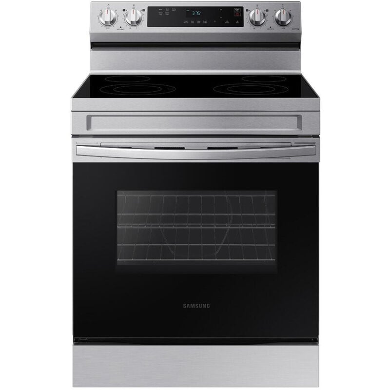 Samsung 30 in. 6.3 cu. ft. Smart Electric Range with Smoothtop Burners - Stainless Steel