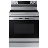 Samsung NE63D6511SR 30 in. 6.3 cu. ft. Smart Air Fry Standard Convection Electric Range with Smoothtop Burners - Stainless Steel