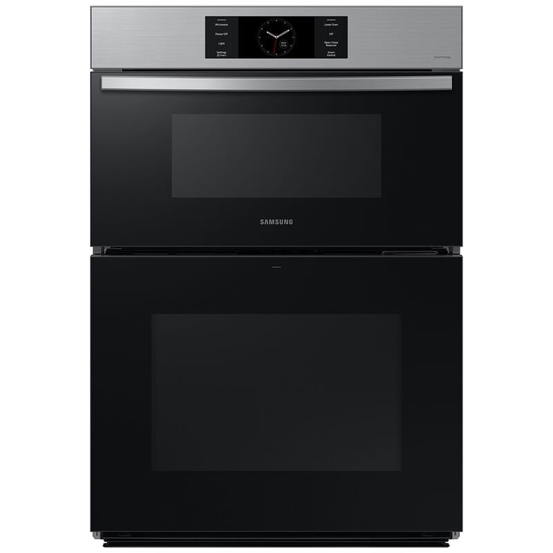 Samsung NQ70CG700DSR Bespoke 30 in. 7 cu. ft. Smart Speed/ Steam Electric Microwave/Wall Oven Combo with Dual Convection & Sensor Cooking - Stainless Steel