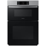 Samsung NQ70CG700DSR Bespoke 30 in. 7 cu. ft. Smart Speed/ Steam Electric Microwave/Wall Oven Combo with Dual Convection & Sensor Cooking - Stainless Steel